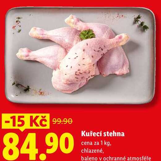 Kuřecí stehna, cena za 1 kg