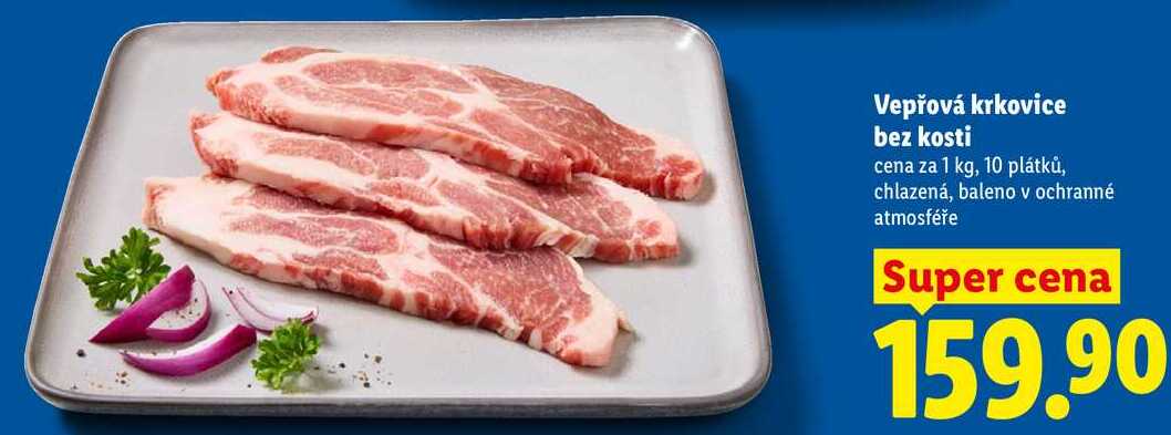 Vepřová krkovice bez kosti, cena za 1 kg