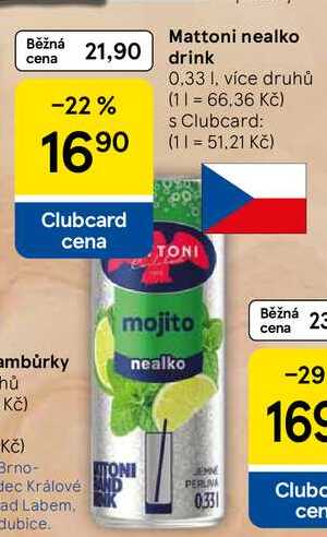 Mattoni nealko, 0,33 l