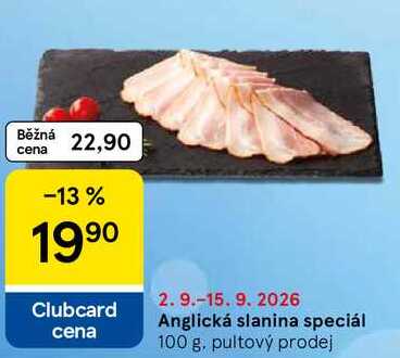 Anglická slanina speciál, 100 g