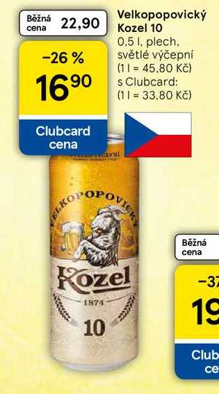 Velkopopovický Kozel 10, 0.5 l