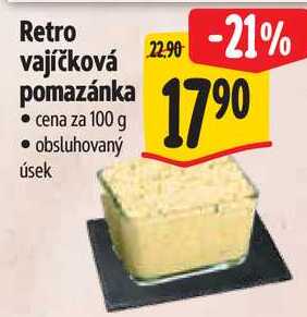 Retro vajíčková pomazánka, cena za 100 g