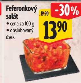 Feferonkový salát, cena za 100 g 