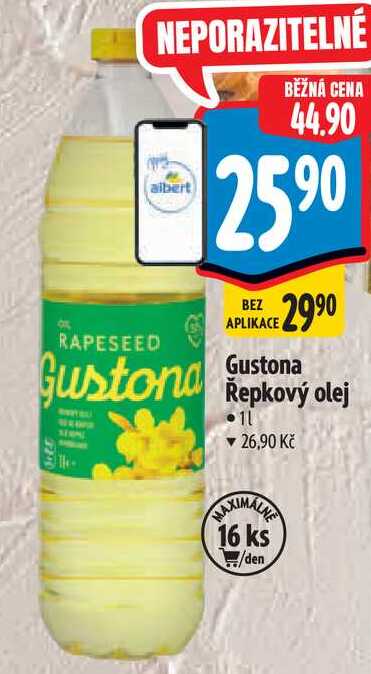 Gustona Řepkový olej, 1 l