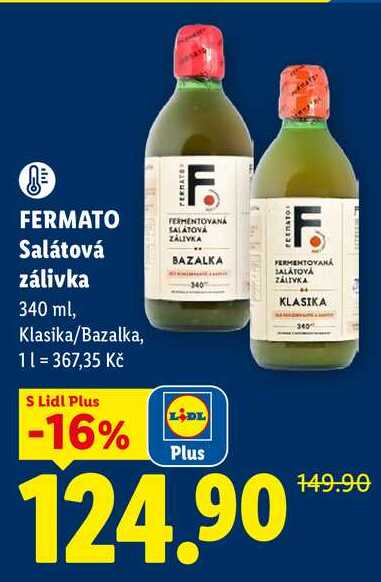 FERMATO Salátová zálivka, 340 ml