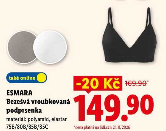 ESMARA Bezešvá vroubkovaná podprsenka