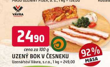 UZENÝ BOK V ČESNEKU 100g