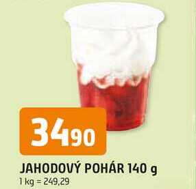 JAHODOVÝ POHÁR 140 g
