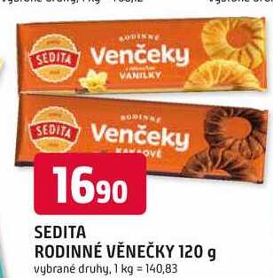 SEDITA RODINNÉ VĚNEČKY 120 g