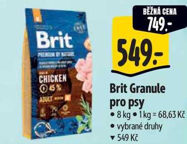 Brit Granule pro psy, 8 kg
