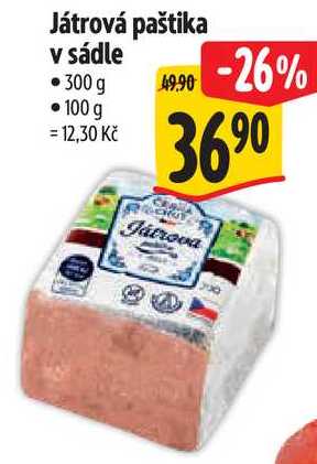 Játrová paštika v sádle, 300 g