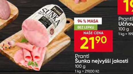 Šunka nejvyšší jakosti 100 g