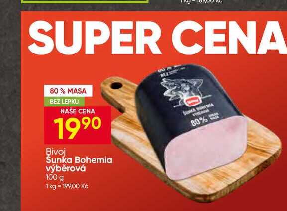 Bivoj Šunka Bohemia výběrová 100 g