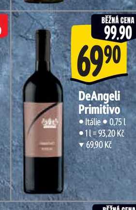 DeAngeli Primitivo 0,75 l