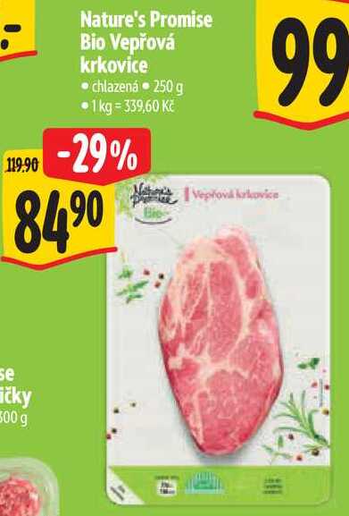 Nature's Promise Bio Vepřová krkovice, 250 g 