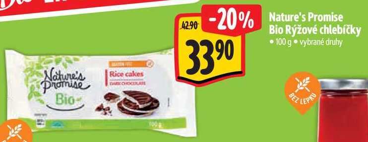 Nature's Promise Bio Rýžové chlebíčky, 100 g