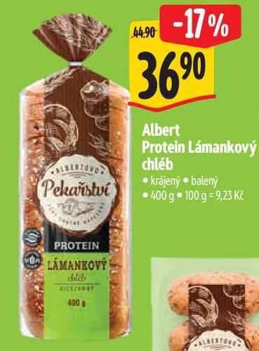 Albert Protein Lámankový chléb, 400 g