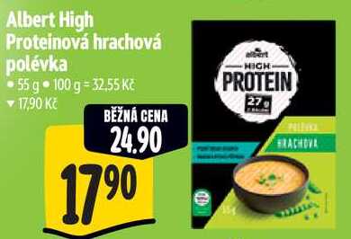 Albert High Proteinová hrachová polévka, 55 g 