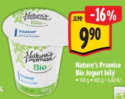 Nature's Promise Bio Jogurt bílý, 150 g