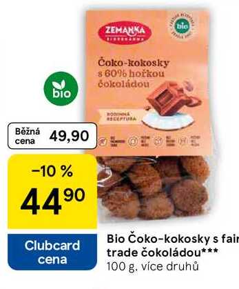 Bio Čoko-kokosky s fair trade čokoládou, 100 g