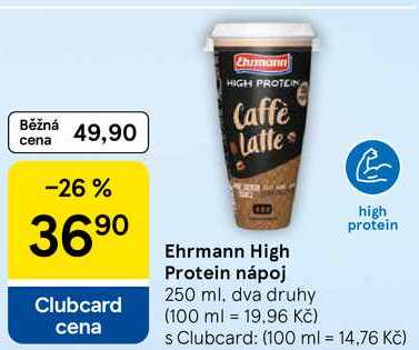 Ehrmann High Protein nápoj, 250 ml, dva druhy