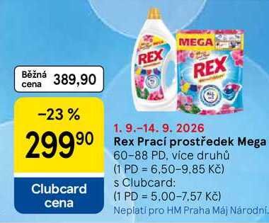 Rex Prací prostředek Mega, 60-88 PD, více druhů
