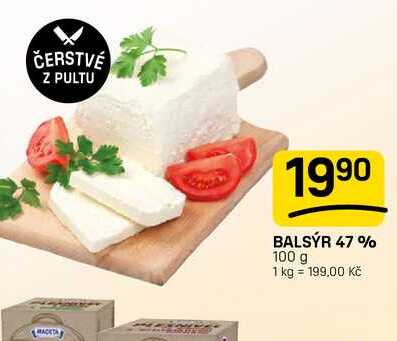 ČERSTVÉ Z PULTU MACETA 1990 BALSÝR 47 % 100 g