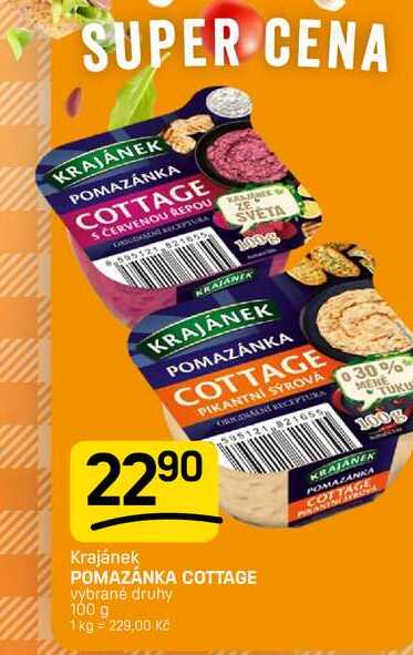 POMAZÁNKA COTTAGE vybrané druhy 100 g