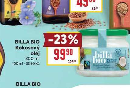 BILLA BIO Kokosový olej 300 ml