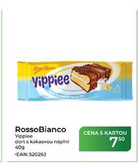 RossoBianco Yippiee dort s kakaovou náplní 40g