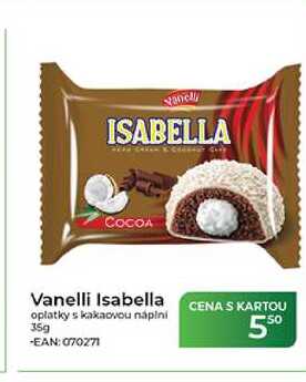 Vanelli Isabella oplatky s kakaovou náplní 35 g