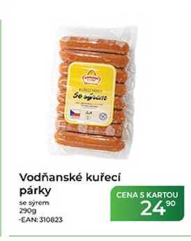 Vodňanské kuřecí párky se sýrem 290g