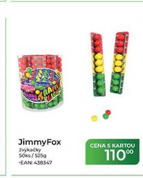 JimmyFox žvýkačky 50ks/525g 