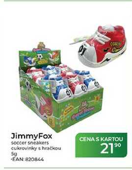 JimmyFox soccer sneakers cukrovinky s hračkou 5 g