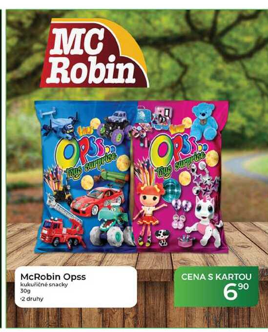 McRobin Opss kukuřičné snacky 30 g