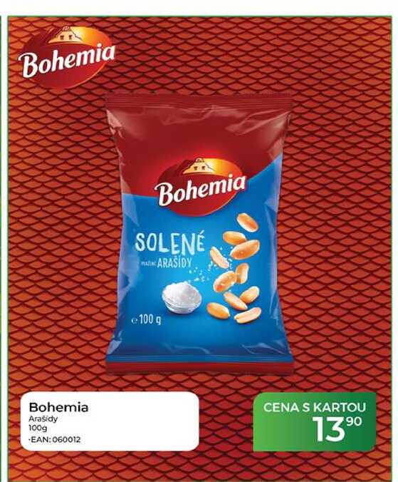 Bohemia Arašidy 100g