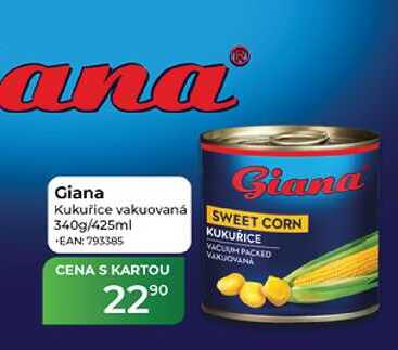 Giana Kukuřice vakuovaná 340g/425ml