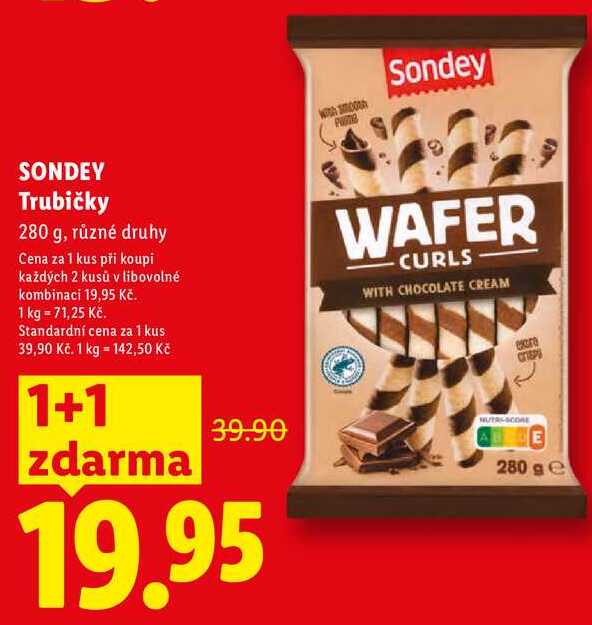 SONDEY Trubičky, 280 g