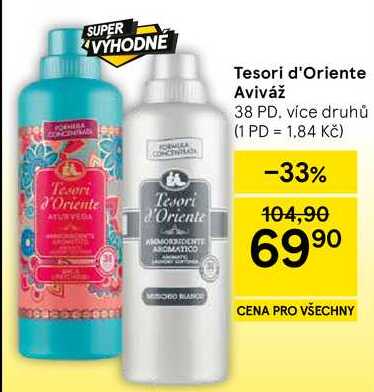 Tesort 'Oriente aviváž, 38 PD