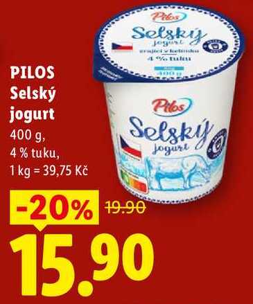 PILOS Selský jogurt, 400 g