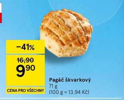 Pagáč škvarkový, 71 g