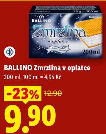 BALLINO Zmrzlina v oplatce, 200 ml 