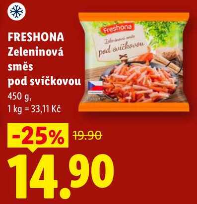FRESHONA Zeleninová směs pod svíčkovou, 450 g