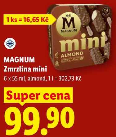 MAGNUM Zmrzlina mini, 6 x 55 ml