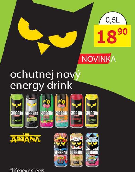 GUARANA energy drink 0,5L