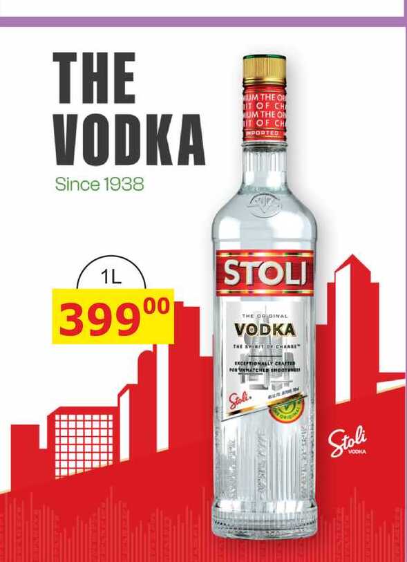 STOLI THE ORIGINAL VODKA 1L
