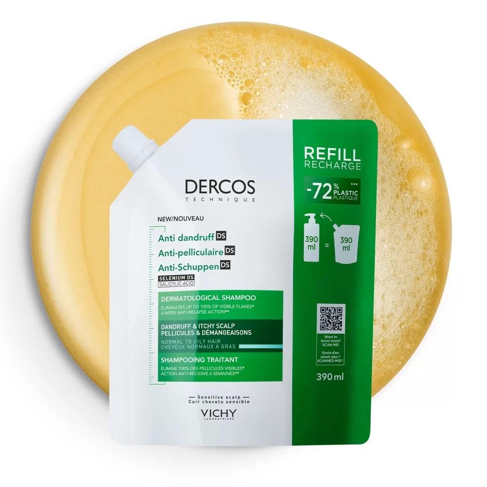 Vichy Dercos šampon lupy mastné vlasy náplň 390ml