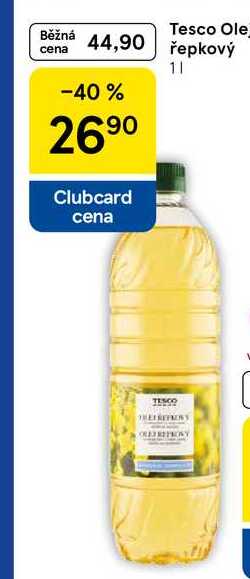 Tesco Olej řepkový, 1 l 