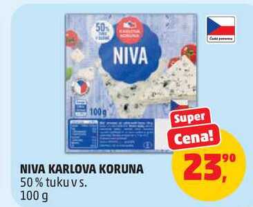 NIVA KARLOVA KORUNA 50% tuku vs., 100 g