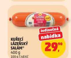 KUŘECÍ LÁZEŇSKÝ SALÁM, 400 g